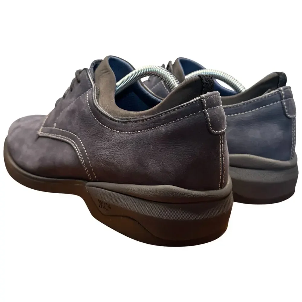 JOHNSTON & MURPHY XC4 Elkins Plain Toe Men's 10M Dual Width Navy Suede Shoes - Picture 3 of 13